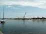  grue sur le port